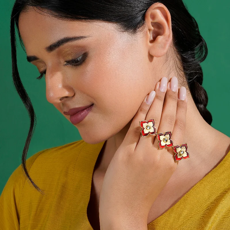 Desi Kalakaar Maroon Ring