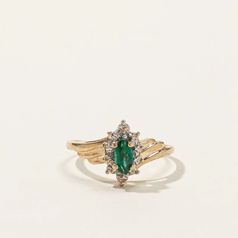 Emerald Cocktail Ring | 0.20ct | SZ 6 |