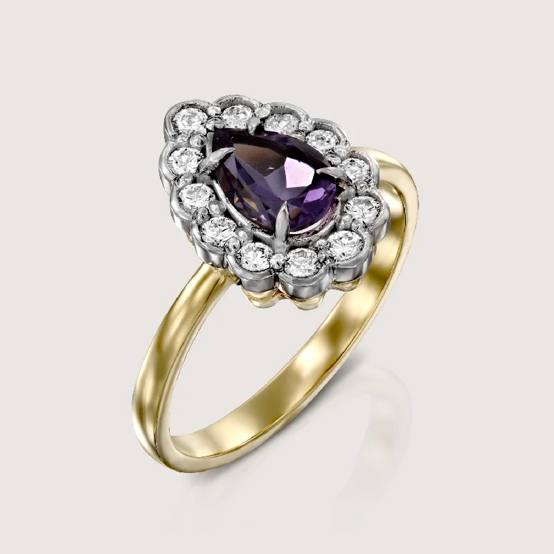 Marie Antoinette Ring With Amethyst