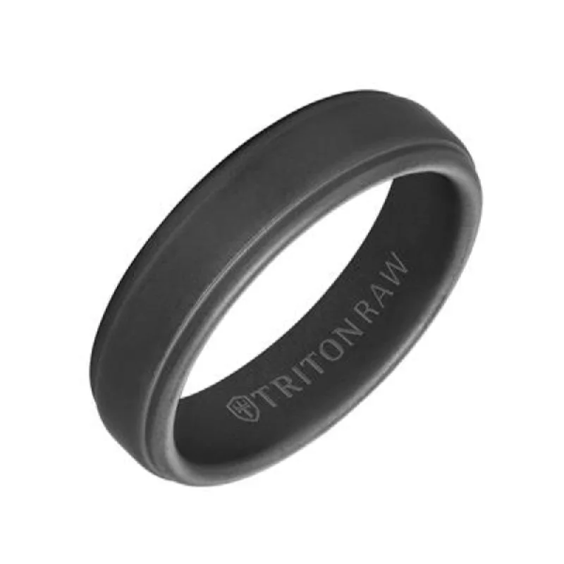 Men's 6mm Tungsten Wedding Band with Sandblast Finish