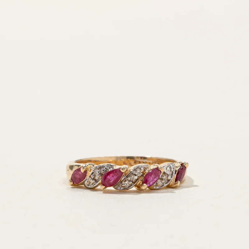 Ruby & Diamond Ring | 0.24ctw | 0.05ctw | SZ 6 |