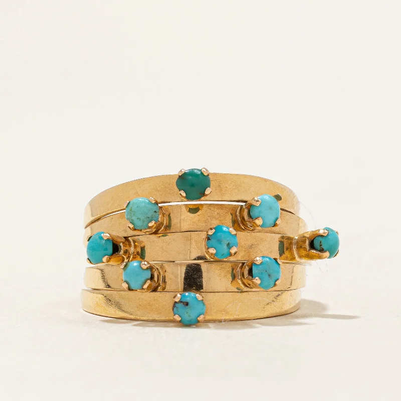 Turquoise Cocktail Ring | SZ 6.75 |