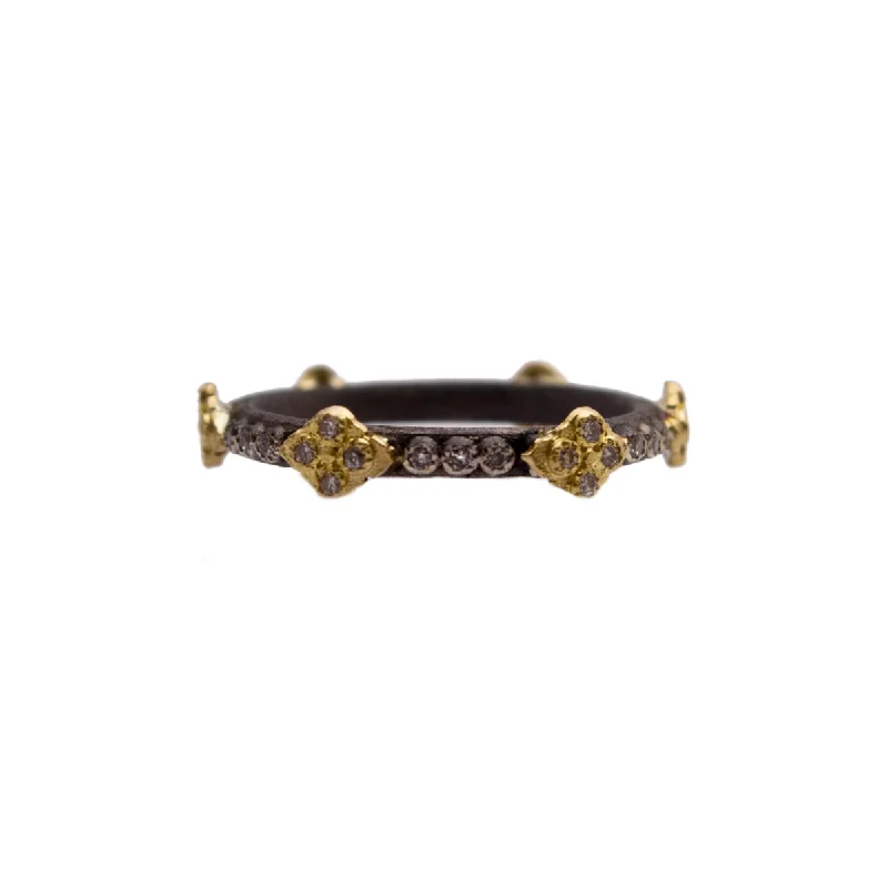 Trendy Minimalist Jewelry For Everyday Wear Old World Diamond Cravelli Stack Ring