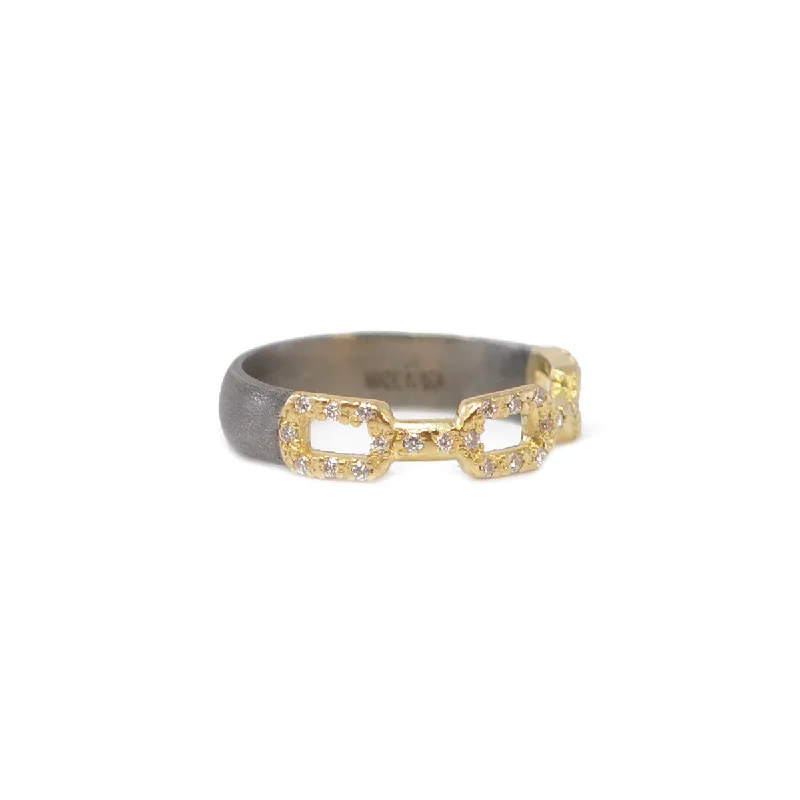 Personalized Engraved Jewelry For Meaningful Gifts Diamond Paperclip Top Ring