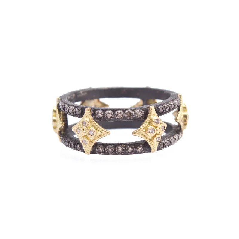 Delicate Crystal Jewelry For Sophisticated Charm Wide Band Ring