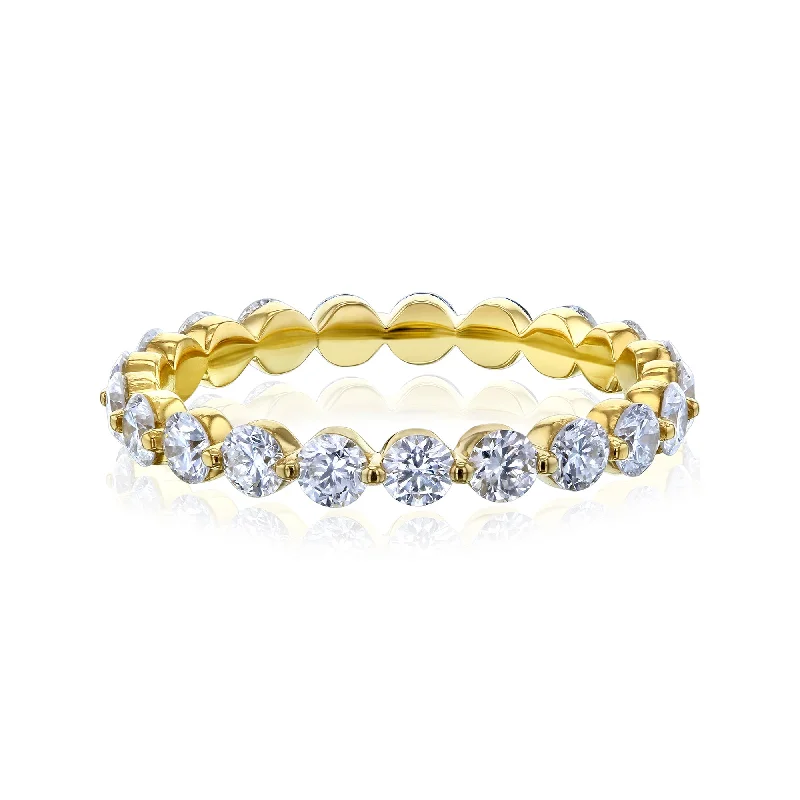 Bohemian-Inspired Jewelry For Free-Spirited Fashion Bubble Edge Eternity Ring