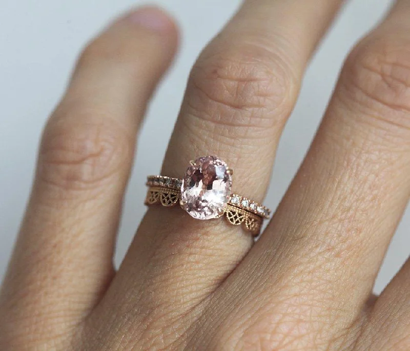 Elegant Rose Gold Jewelry For A Stylish Touch Dainty Gold Lace Milgrain Wedding Ring