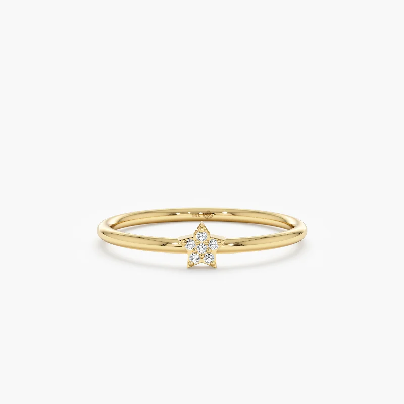 Affordable Glamour – Premium Jewelry For Less Petite Diamond Star Ring, Vega
