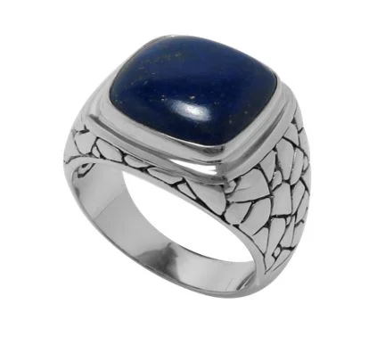 Luxury Handcrafted Jewelry For Elegant Looks Samuel B. Biru Lapis Sterling Silver Ring