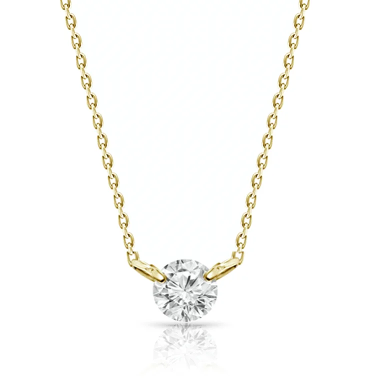 Exclusive Jewelry Bundles At Discounted Rates 0.8ct Floating Diamond Solitaire Necklace