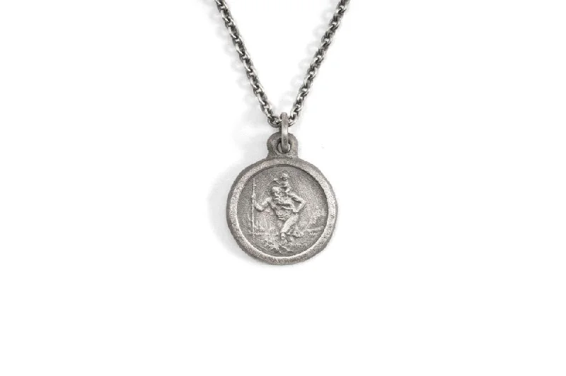 #061 - Necklace St. Christopher - round small