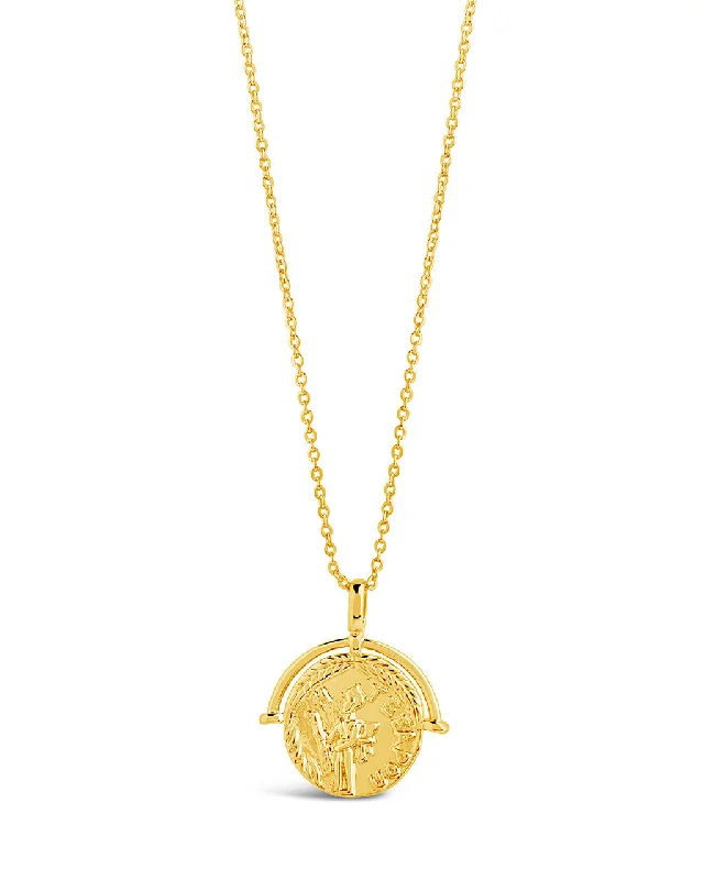 Ancient Royalty Coin Pendant Necklace