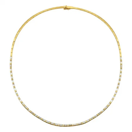 Baguette Diamond Tennis Necklace