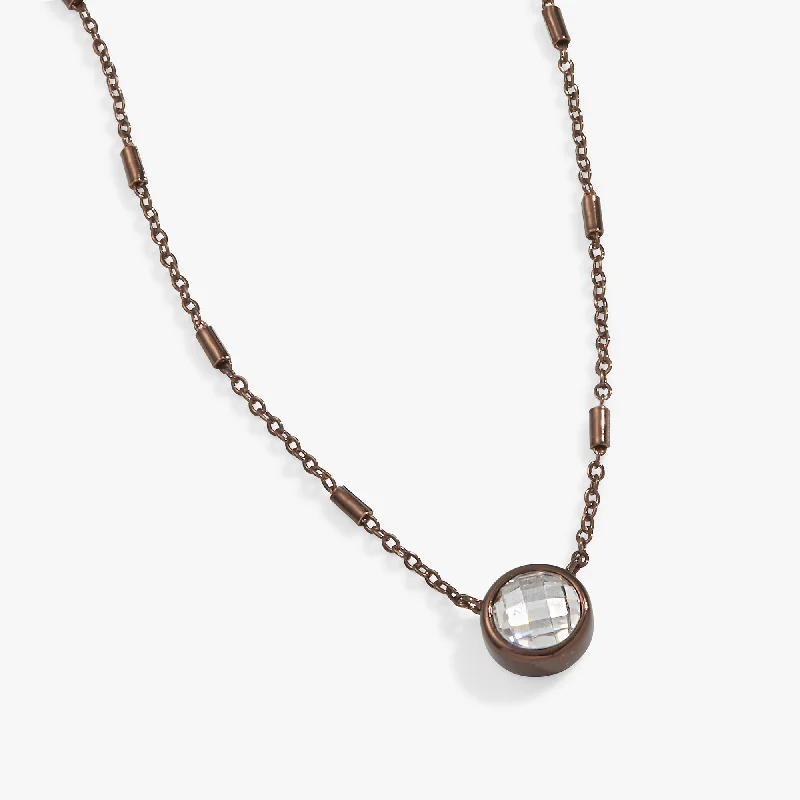 Exclusive Jewelry Sale – Limited-Time Discounts Crystal Bezel Adjustable Chain Necklace