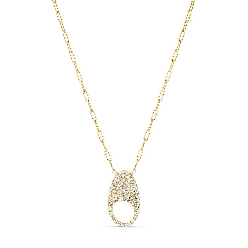 Get The Best Deals On Timeless Jewelry Pieces Diamond Lobster Clasp on Paper Clip Chain Necklace Get The Best Deals On Timeless Jewelry Pieces Diamond Lobster Clasp on Paper Clip Chain Necklace