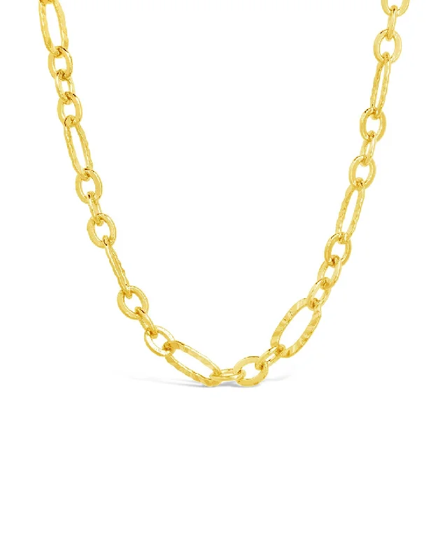 Elysia Delicate Mixed Link Chain Necklace