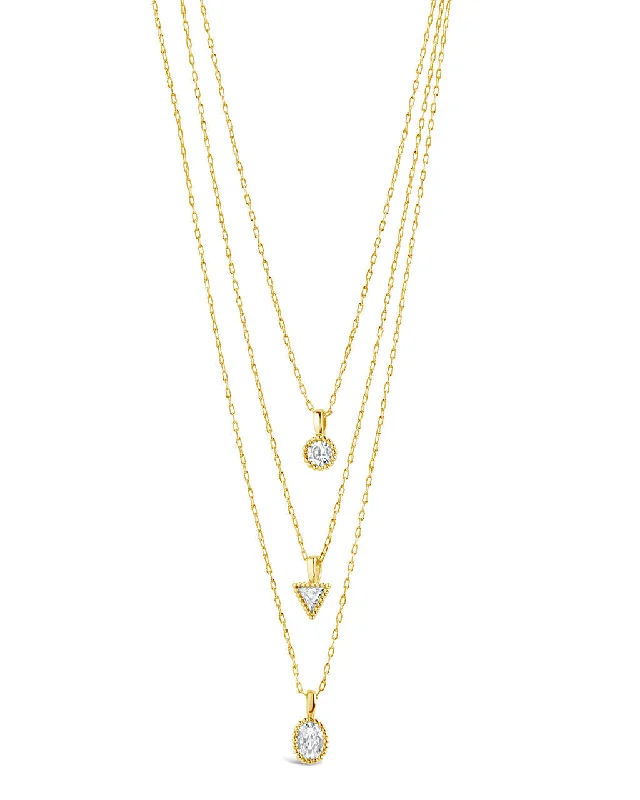 Julie CZ & Layered Chain Necklace