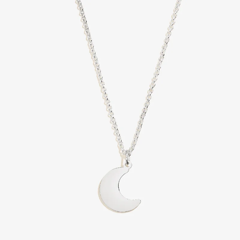 Moon Charm Necklace, 19''