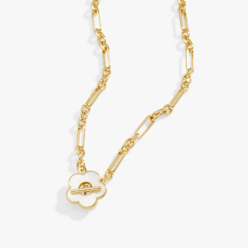 Limited-Time Offer On Premium Jewelry Collections Mother Of Pearl Daisy Toggle Necklace