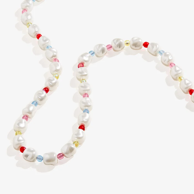 Pearl Color Pop Beaded Necklace