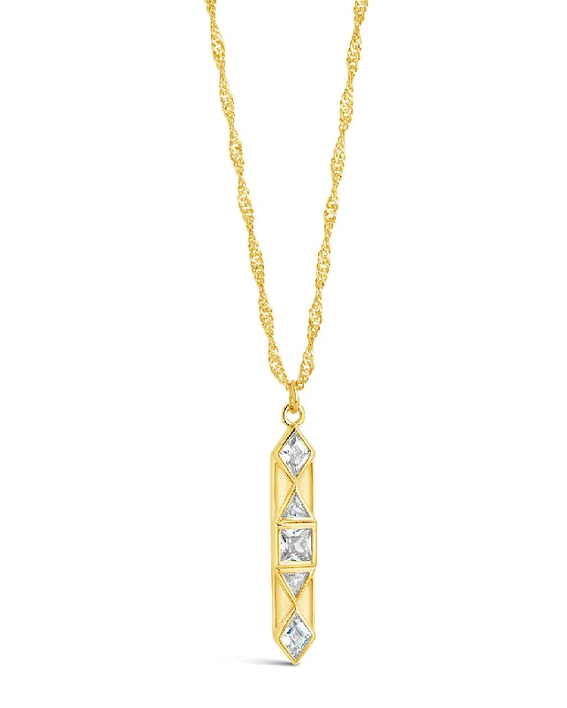 Romilly CZ Drop Pendant Necklace