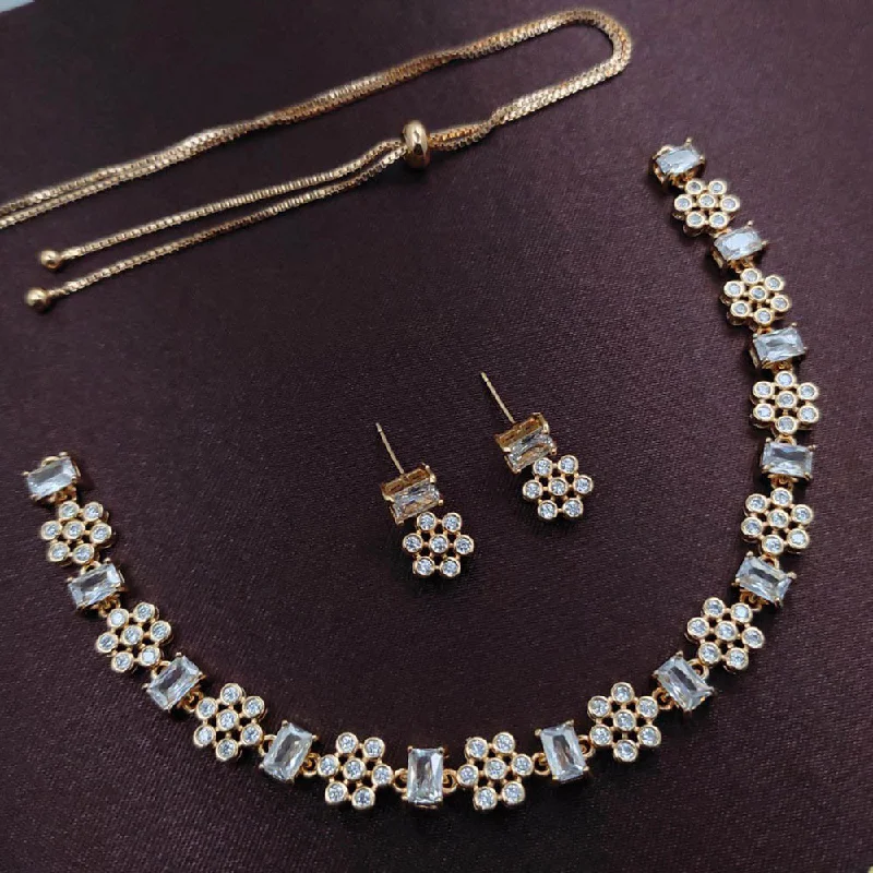 Chic And Stylish Jewelry At Exclusive Prices Aamrapali American Diamond Necklace Set Chic And Stylish Jewelry At Exclusive Prices Aamrapali American Diamond Necklace Set