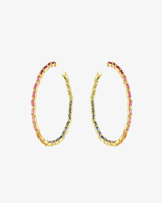 Amalfi Vertical Rainbow Mega Hoops