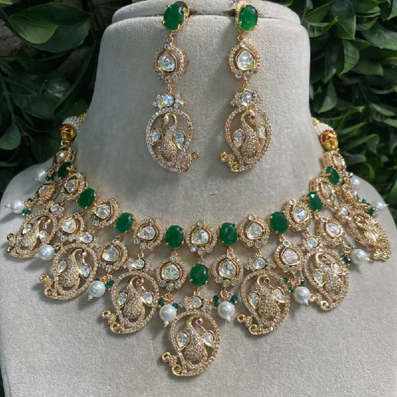 Breathtaking Jewelry At Limited-Time Savings Amoliya Jewels Gold Plated Polki Kundan Choker Necklace Set Breathtaking Jewelry At Limited-Time Savings Amoliya Jewels Gold Plated Polki Kundan Choker Necklace Set