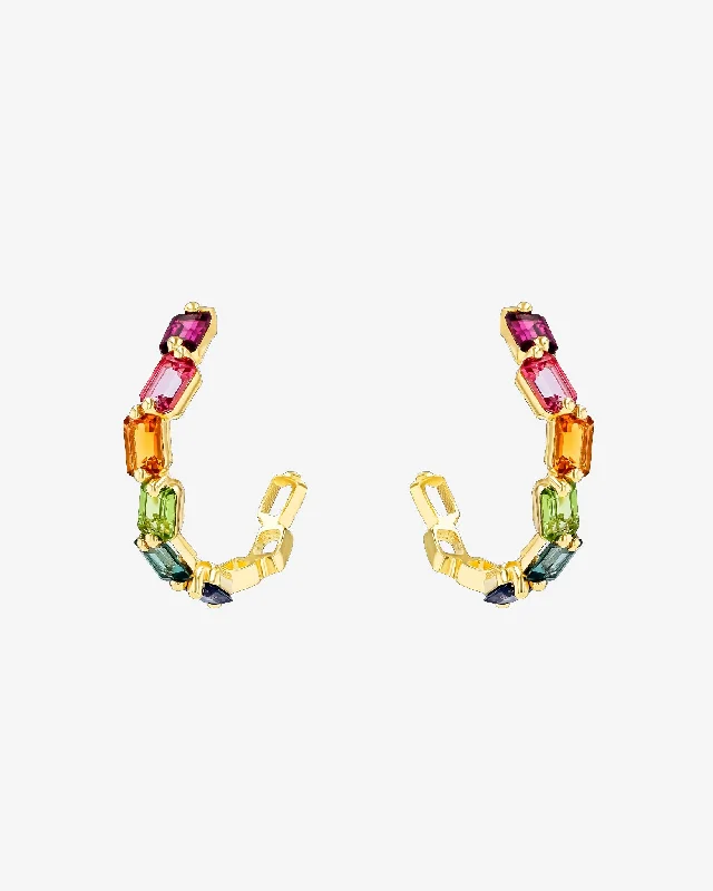 Ann Rainbow Midi Hoops