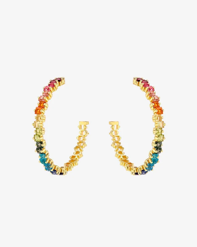 Cierra Rainbow Milli Hoops