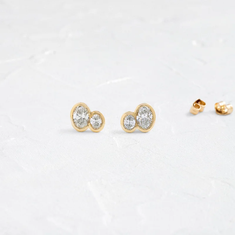Stunning Jewelry Pieces At The Lowest Prices Ever Duet Oval Studs - In Stock