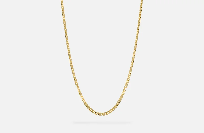 Affordable Glamour – Premium Jewelry At Special Prices IX Curb Marina Gold Plated Necklace