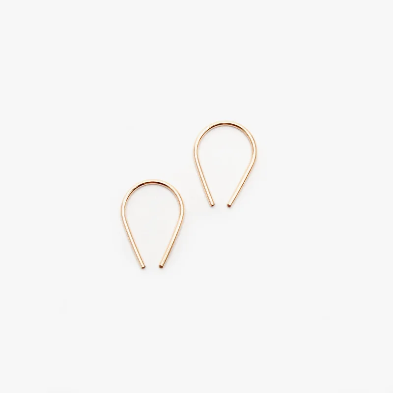 Tiny Horseshoe Earrings