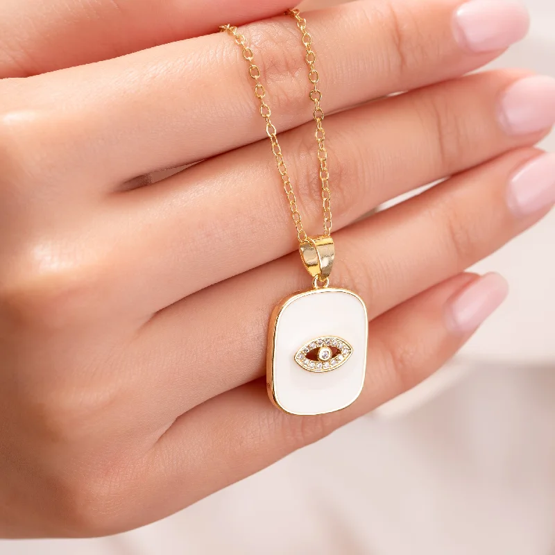 Modern Jewelry At Exclusive Discounts – Shop Today White Evil Eye Necklace