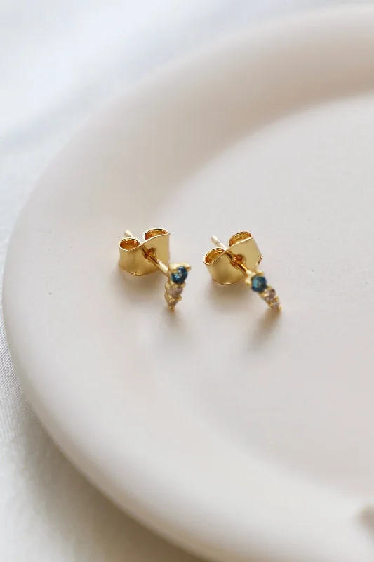 Elegant Jewelry, Exclusive Prices – Shop Now AQUA TRIO STACK STUD
