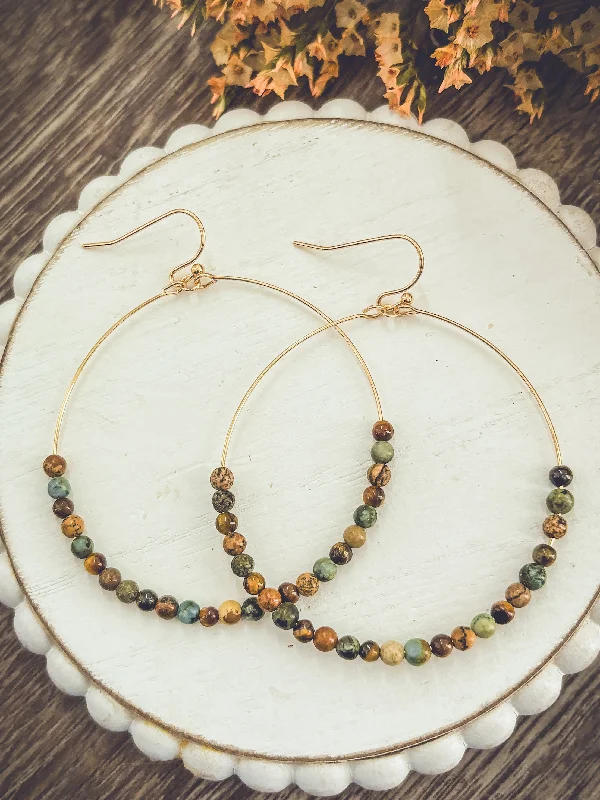 Get Ready To Sparkle – Special Jewelry Discounts Beautiful Beaded Hoop Earrings