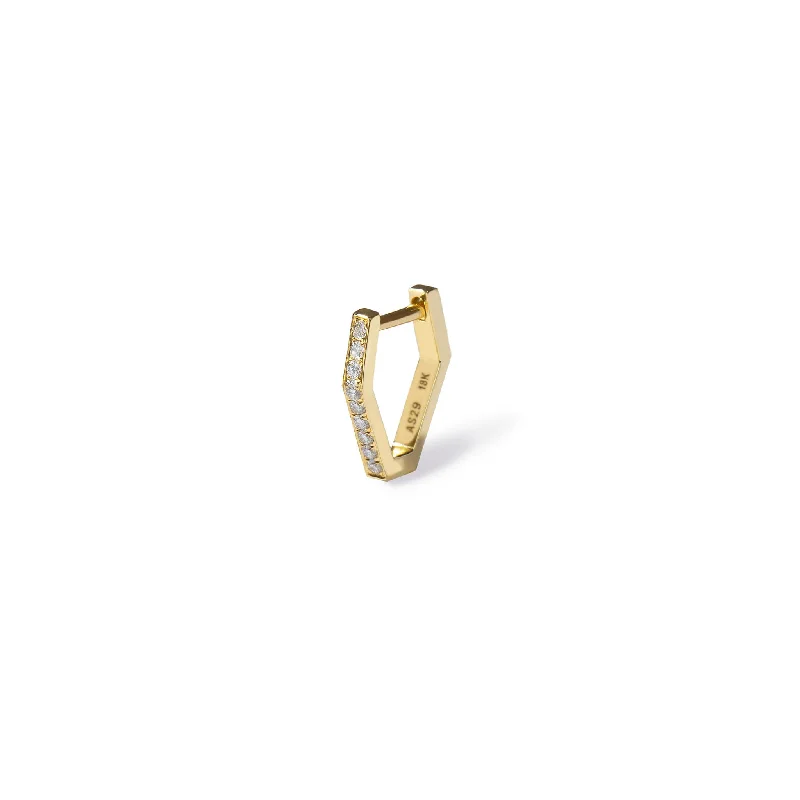 Shop Elegant Jewelry At Unbeatable Prices DNA Diamond  Huggie Single Earring