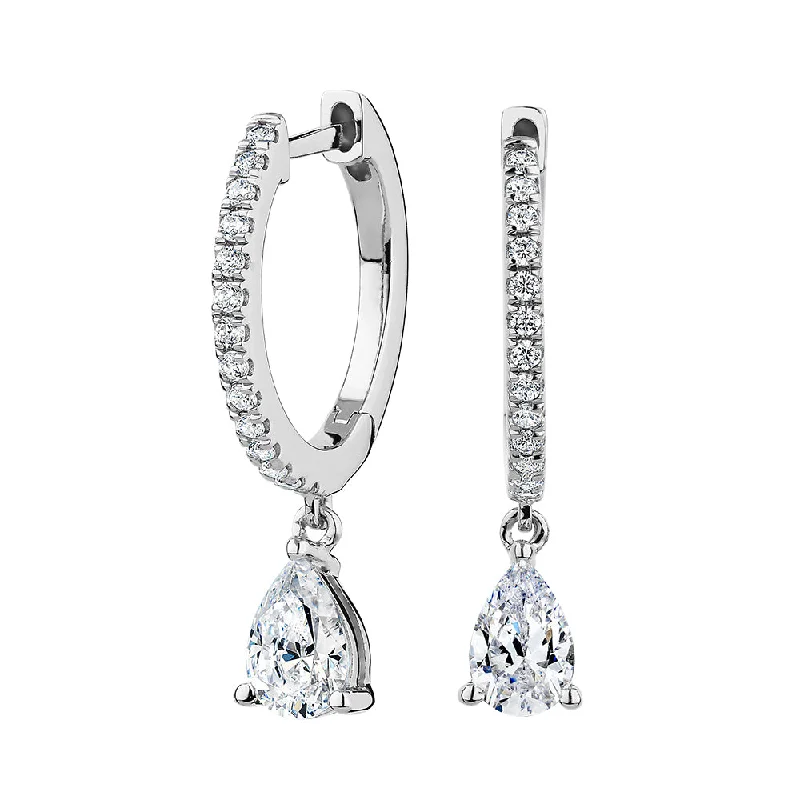 Last Chance To Grab Your Favorite Jewelry At A Discount Pear and Round Brilliant drop earrings with 0.92 carats* of diamond simulants in sterling silver Last Chance To Grab Your Favorite Jewelry At A Discount Pear and Round Brilliant drop earrings with 0.92 carats* of diamond simulants in sterling silver