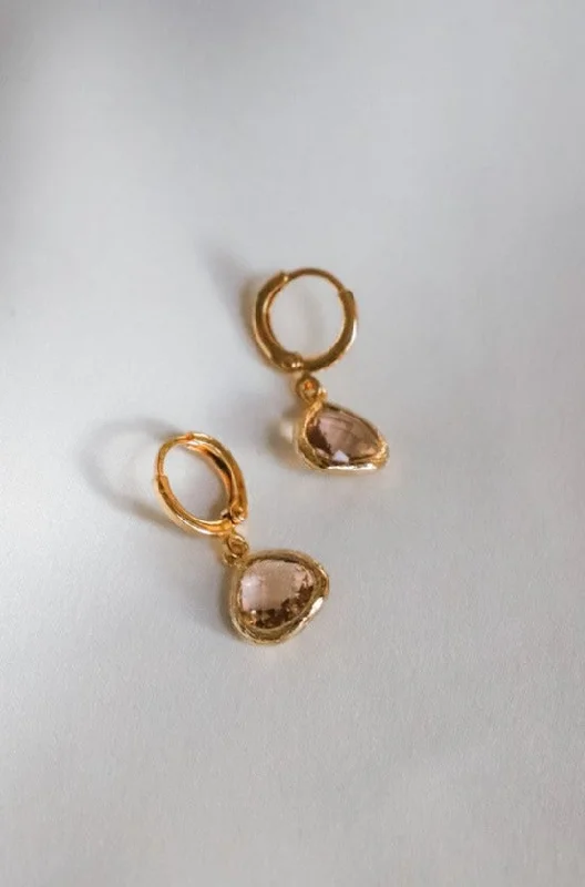 Your Dream Jewelry At Dream Prices – Shop Now PETITE CHAMPAGNE BEZEL HUGGIE