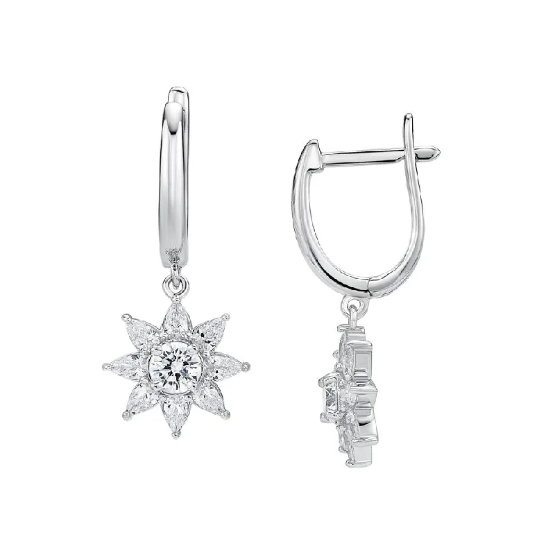 Unique Jewelry For Less – Shop The Sale Now Round Brilliant drop earrings with 2.58 carats* of diamond simulants in sterling silver Unique Jewelry For Less – Shop The Sale Now Round Brilliant drop earrings with 2.58 carats* of diamond simulants in sterling silver