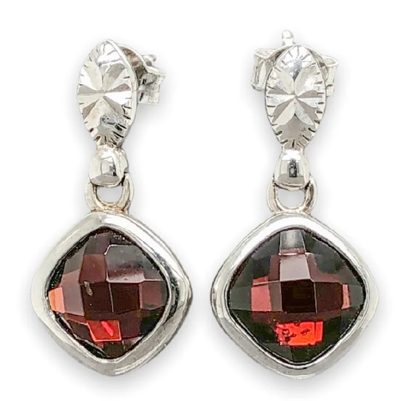 Affordable Gold-Plated Jewelry For Modern Fashion SS 4.32cttw Garnet Drop Earrings
