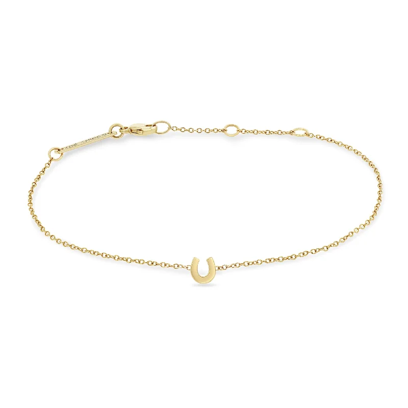 14k Itty Bitty Horseshoe Bracelet