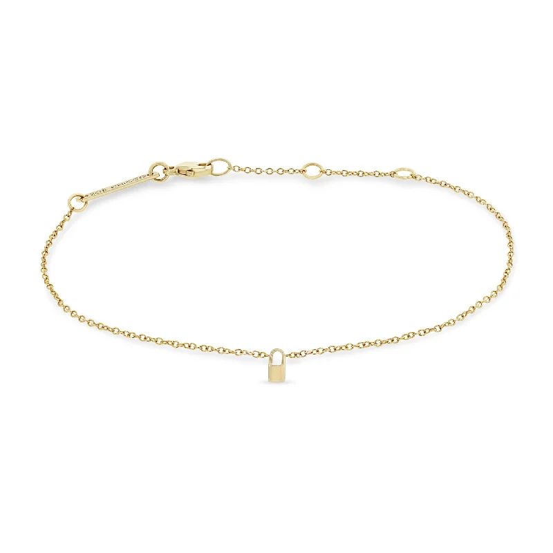 14k Itty Bitty Padlock Bracelet