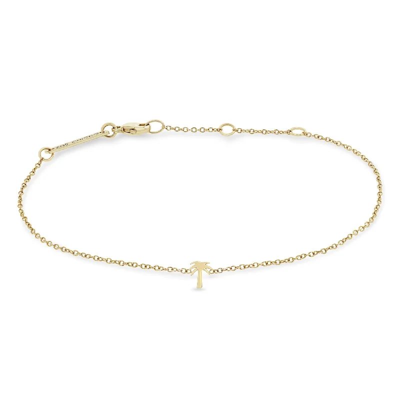 14k Itty Bitty Palm Tree Bracelet