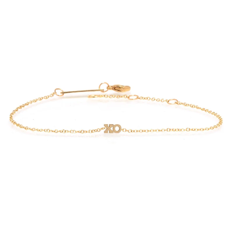 14k Itty Bitty XO Bracelet