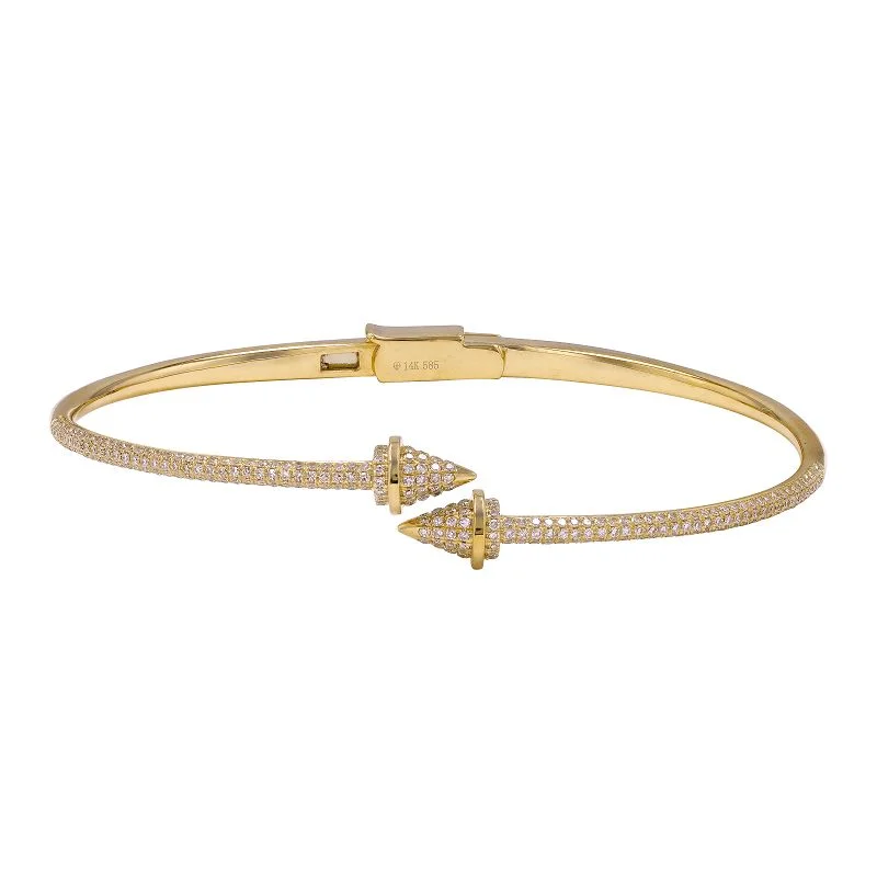 CARRIE POINTED BANGLE BRACELET