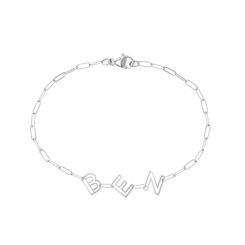 Personalized Chain Letter Bracelet