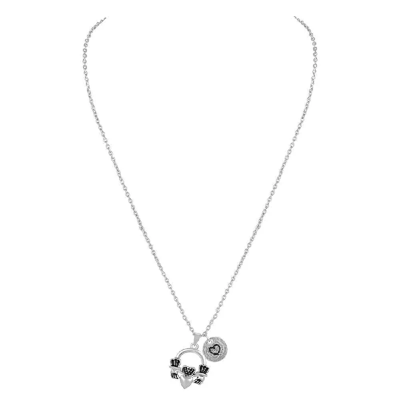 Luxury Meets Affordability – Jewelry Sale Now Live Mahi Heart Coin Charm Pendant with Link Chain for Women (PS1101755R)