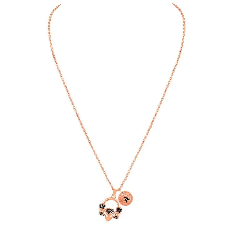 Timeless Jewelry At Special Discount Rates Mahi Heart Coin Charm Pendant with Link Chain for Women (PS1101756Z)
