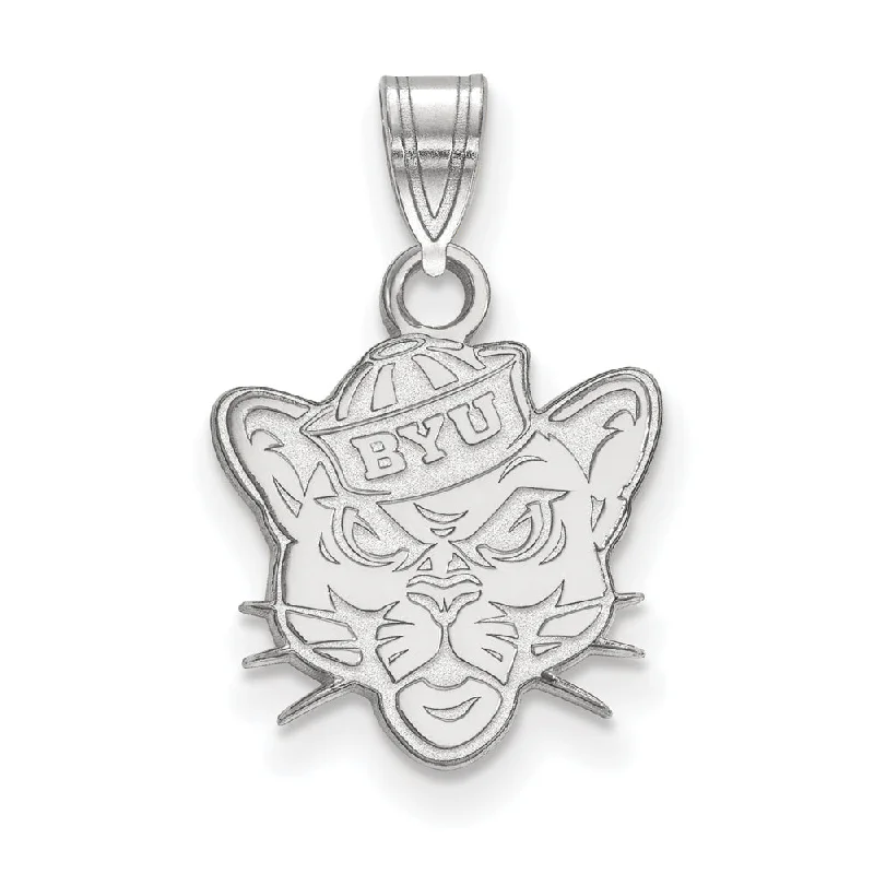 Last Chance To Grab Your Favorite Jewelry At A Discount 10k White Gold Brigham Young U Small Pendant